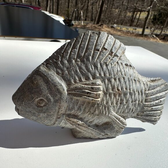 #979 SOAP STONE FISH  SOAP STONE FISH CARVING - Picture 9 of 9